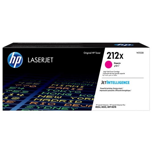 HP 212X Magenta Original Laser Toner Cartridge High Yield W2123X