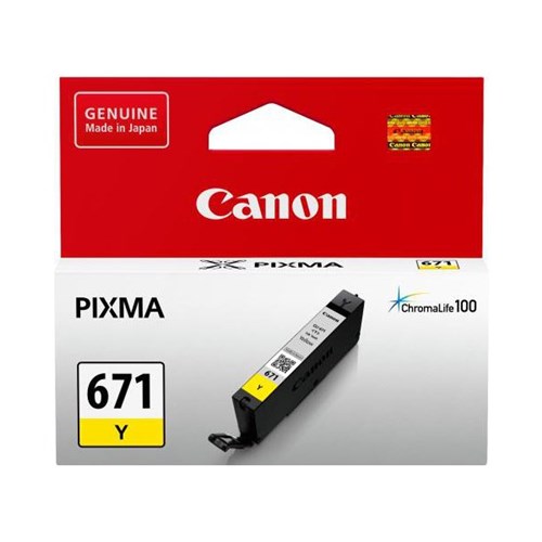 Canon CLI-671Y Yellow Ink Cartridge