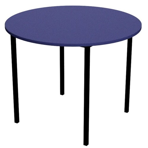 Zealand Round School Table 900x520mm Blue