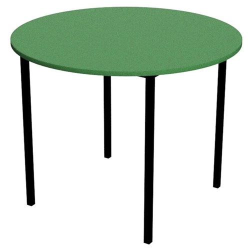 Zealand Round School Table 900x520mm Green