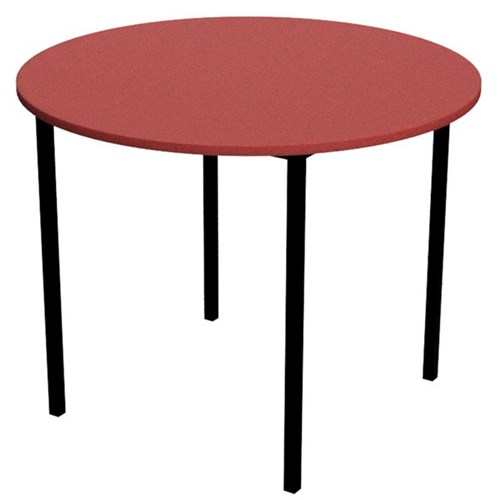 Zealand Round School Table 900x520mm Red