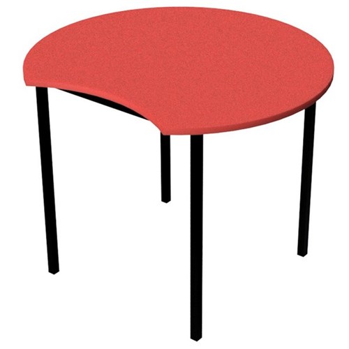 Zealand Scallop School Table 900x520mm Nesting Red