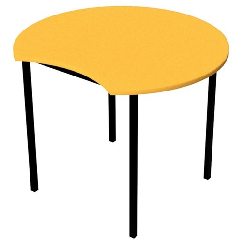 Zealand Scallop School Table 900x520mm Nesting Yellow