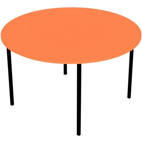 Zealand Round School Table 1200x520mm Orange