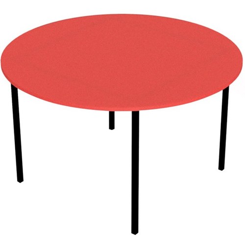 Zealand Round School Table 1200x520mm Red