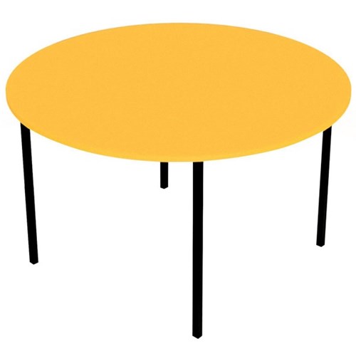 Zealand Round School Table 1200x520mm Yellow