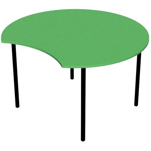 Zealand Scallop School Table 1200x520mm Nesting Green