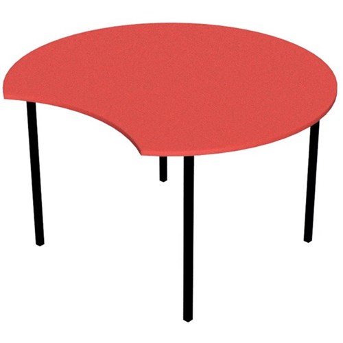 Zealand Scallop School Table 1200x520mm Nesting Red