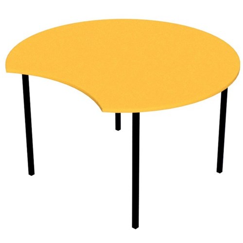 Zealand Scallop School Table 1200x520mm Nesting Yellow