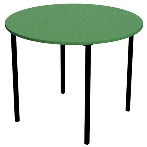 Zealand Round School Table 900x700mm Green