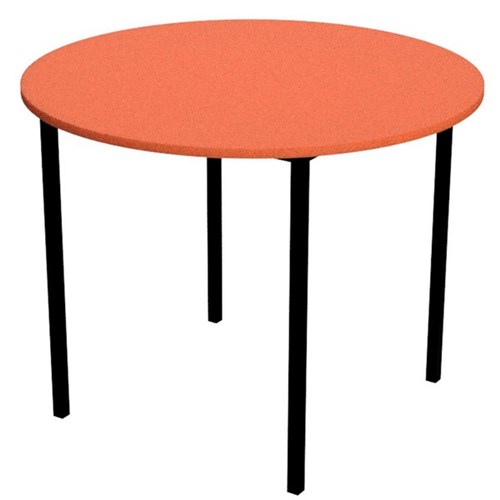 Zealand Round School Table 900x700mm Orange