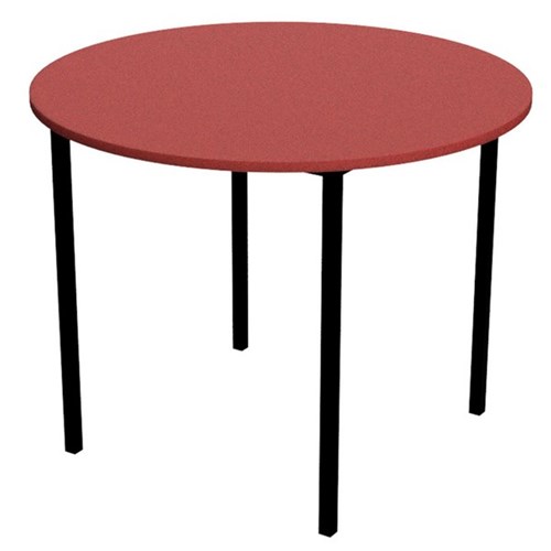 Zealand Round School Table 900x700mm Red