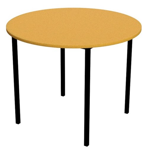 Zealand Round School Table 900x700mm Yellow