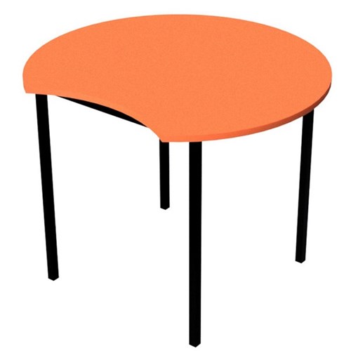 Zealand Scallop School Table 900x700mm Nesting Orange