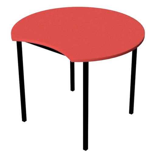 Zealand Scallop School Table 900x700mm Nesting Red