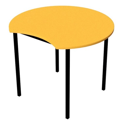 Zealand Scallop School Table 900x700mm Nesting Yellow