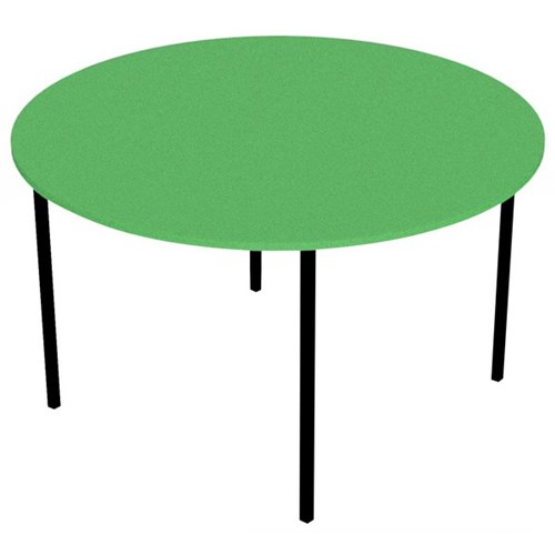 Zealand Round School Table 1200x700mm Green