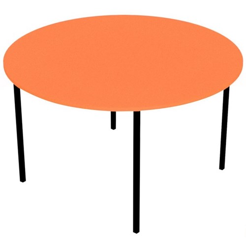 Zealand Round School Table 1200x700mm Orange