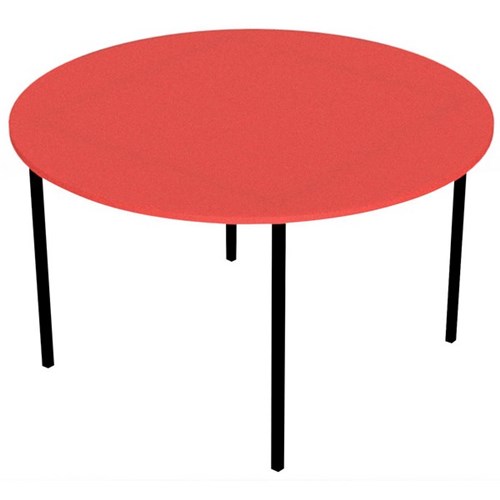 Zealand Round School Table 1200x700mm Red