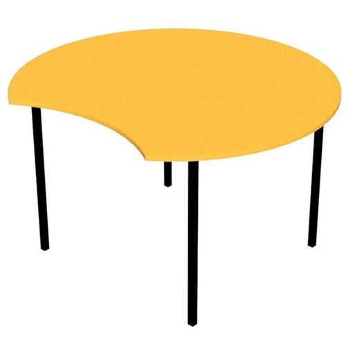 Zealand Scallop School Table 1200x700mm Nesting Yellow