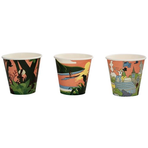 Kiwiana Home Compostable Paper Cups 300ml, Carton of 1000