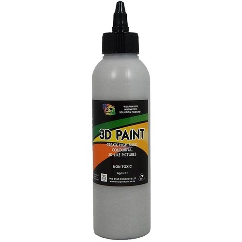 Five Star 3D Paint 250ml Metallic Silver