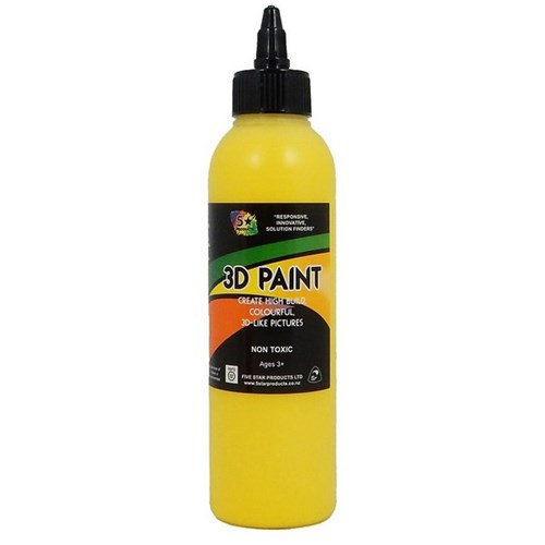 Five Star 3D Paint 250ml Yellow