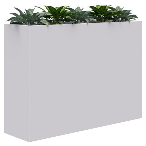 Rapid Planter Including Artificial Plants 1600x1200mm White/Plants