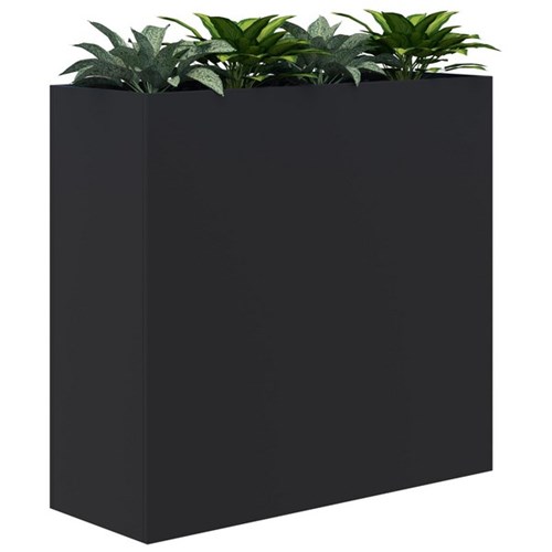 Rapid Planter Including Artificial Plants 1200x1200mm Black/Plants