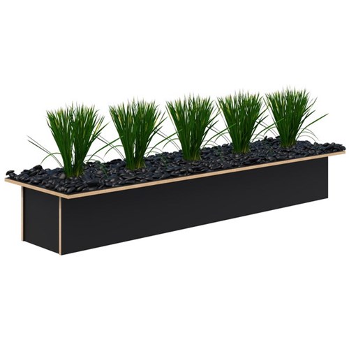 Set of Pots and Artificial Plants for Rapid/Mascot/Block Planters 1600mm Grass