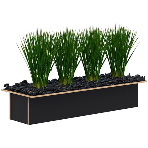 Set of Pots and Artificial Plants for Rapid/Mascot/Block Planters 1200mm Grass