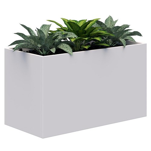 Rapid Planter Including Artificial Plants 900x600mm White/Plants