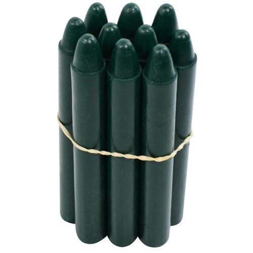 Spectrum Metal Detectable Hard Crayons Unwrapped Green, Pack of 80