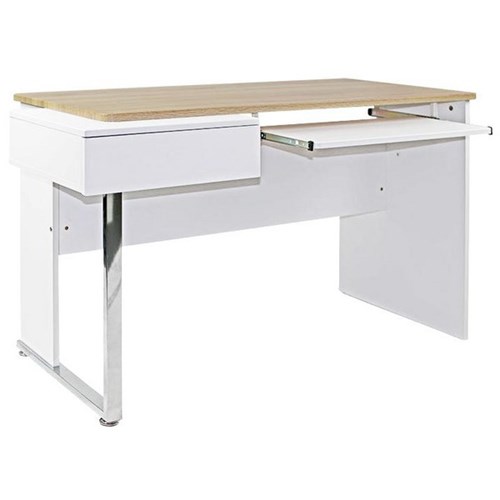 Minneapolis Desk 1300mm White/Oak