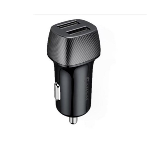 Sansai 4.8A USB Type-A Dual Port Car Charger Black