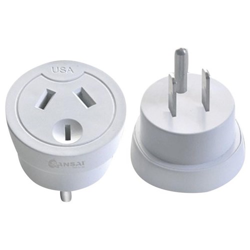 Sansai Outbound Travel Adaptor AU/NZ to USA Plug