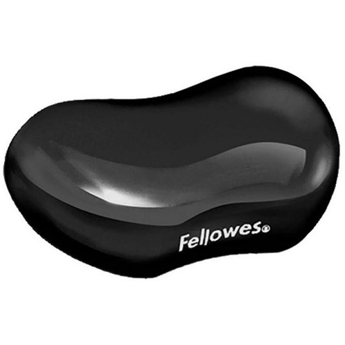 Fellowes Crystal Gel Flexrest Wrist Rest Black