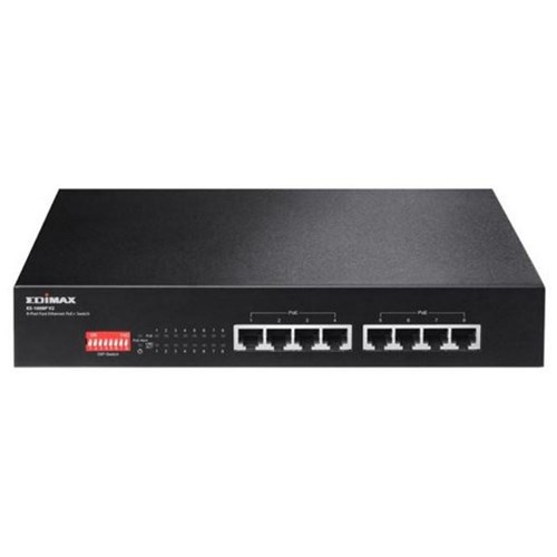 Edimax ES-1008P V2 8-port 10/100Mbps PoE+ Switch with DIP Switch
