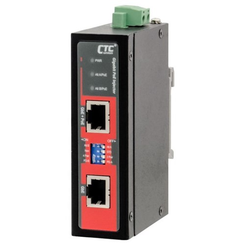 CTC Union 1-Port Gigabit 48V DC PoE+ Injector