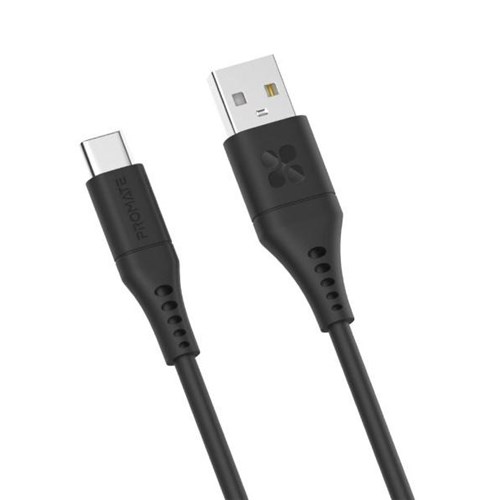 Promate USB-A to USB-C Charge and Sync Cable 2m Black