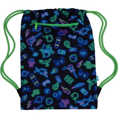 Spencil Neon Life Big Drawstring Sports Bag