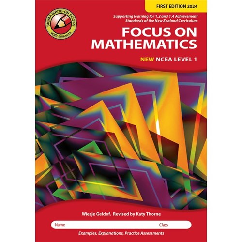 Sigma Focus on Mathematics Workbook NCEA Level 1 Year 11 9781991124067