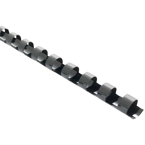 Okin 12mm Plastic Binding Coils Black, Pack of 100