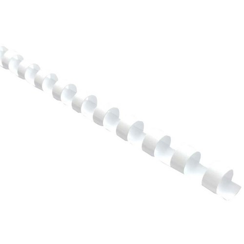 Okin 8mm Plastic Binding Coils White, Pack of 100