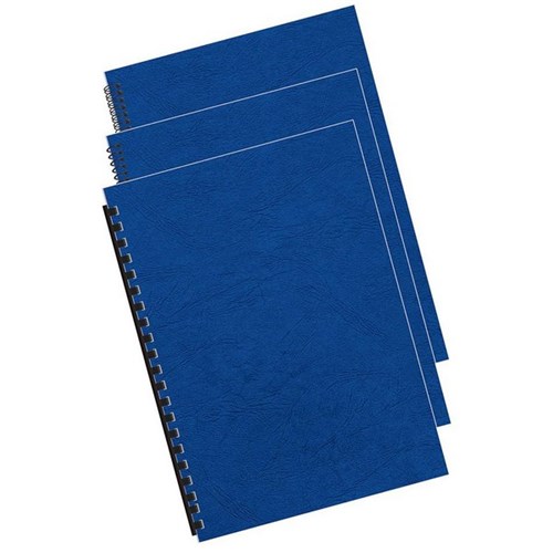 Fellowes Binding Covers A4 250gsm Royal Blue, Pack of 100