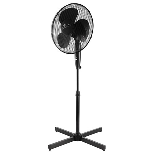 Nero Pedestal Fan 400mm Black 