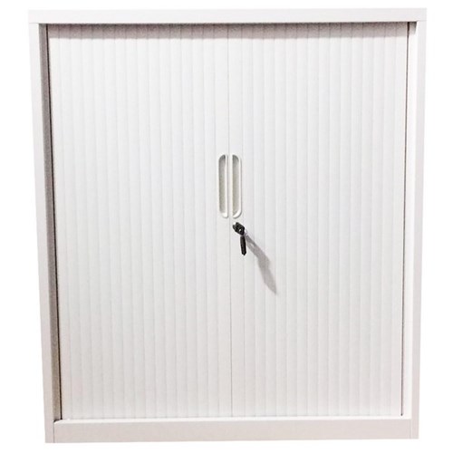 Steelco Tambour Door Cabinet 900x1015mm White