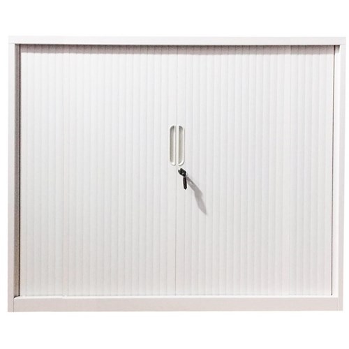 Steelco Tambour Door Cabinet 900x1200mm White