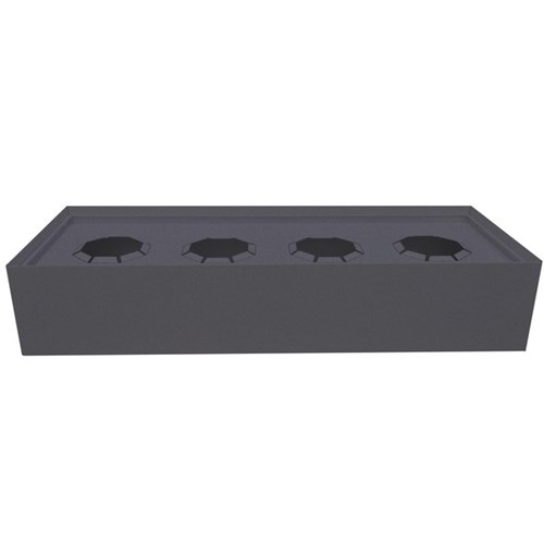 Steelco Planter Box 900x463x225mm Black