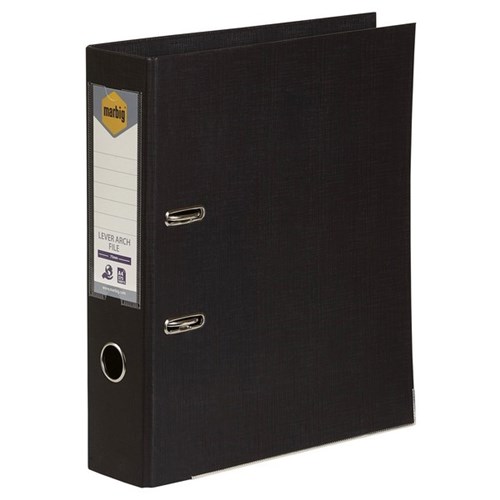 Marbig Lever Arch File A4 PE Black